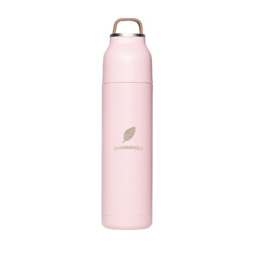 Thermos rose acier inoxydable double paroi