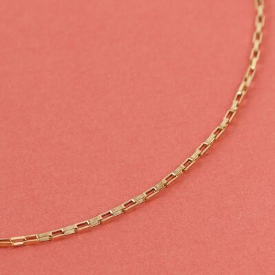 Golden very thin link necklace