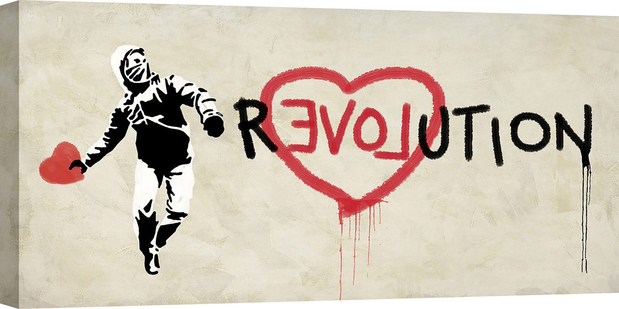 Quadro Street Art, stampa su tela: Masterfunk Collective, Revolution (graffiti)