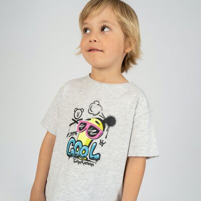 Graues T-Shirt für Babys CASPRAY