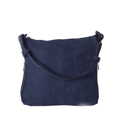 Federica Nubuk blue Leder Handtasche