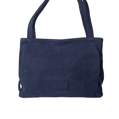 Genoveva Nubuk blue Leder Handtasche