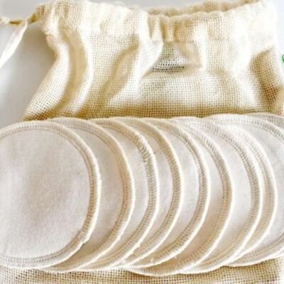 Organic make-up remover pads