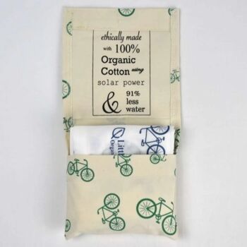 Mouchoirs bio dans un sac en tissu, Vélos 3