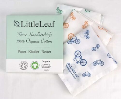 Organic handkerchiefs in a box, Bicycles