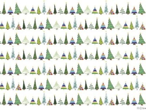Eco Wrapping Paper - Christmas Trees