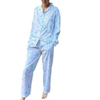 Pyjama Homme en Coton Bio, Tortues,Taille : Large