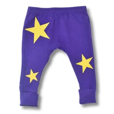 Organic cotton leggings, Stars,Size: 6-12months