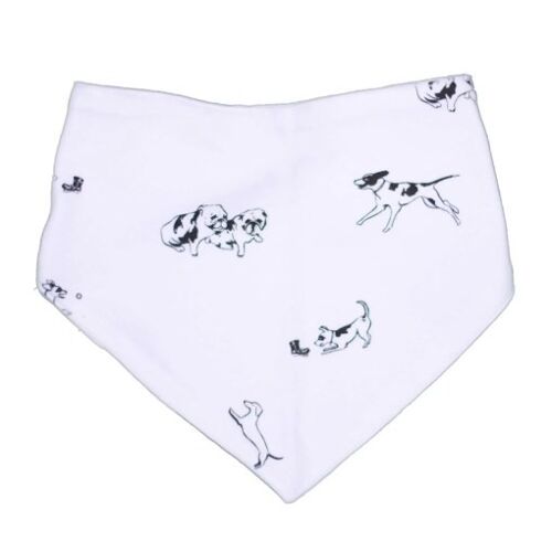 Organic cotton bandana bib, Dogs