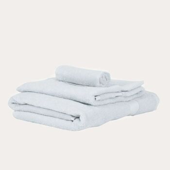 Serviette de toilette en coton bio, Arctic Blue