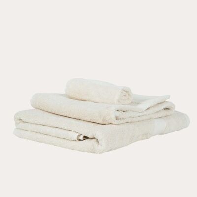 Set asciugamani in cotone biologico, Natural
