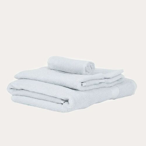 Organic cotton towel set, Arctic Blue