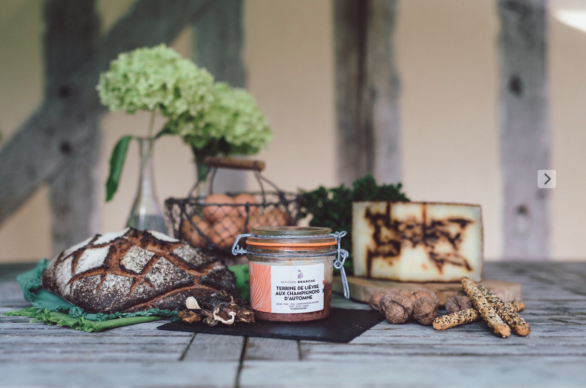 Terrina de liebre con setas de otoño, 350 grs