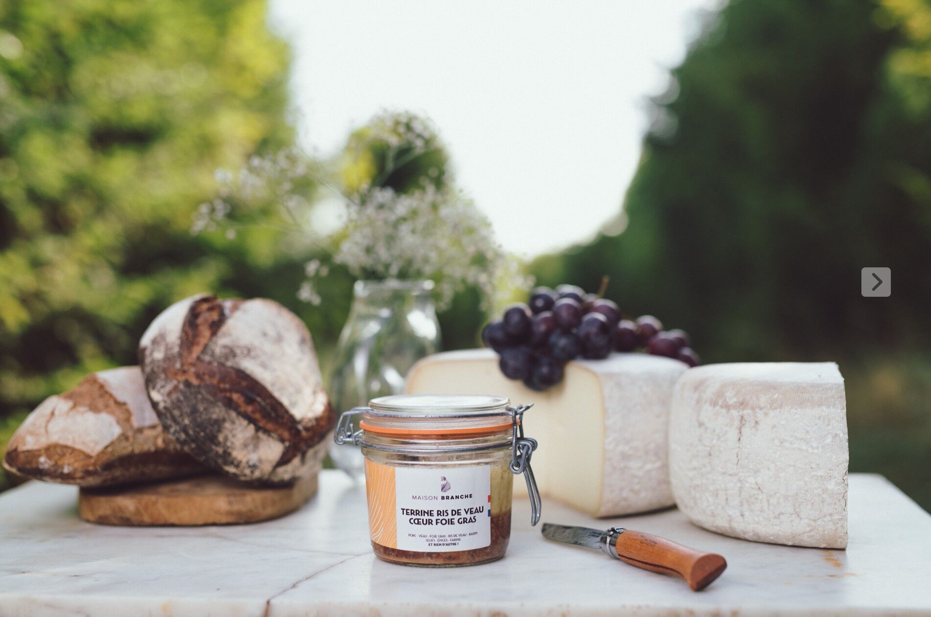 Terrina di animelle di vitello con cuore di foie gras, 320 gr