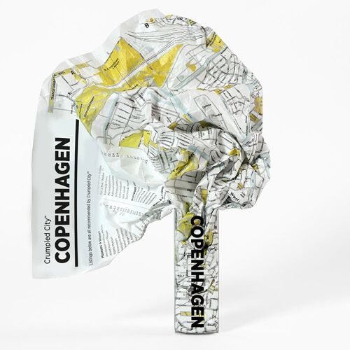 Crumpled City Map - COPENHAGEN