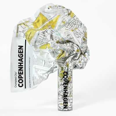 Crumpled City Map - COPENHAGEN