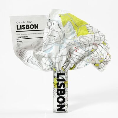 Zerknitterter Stadtplan - LISSABON