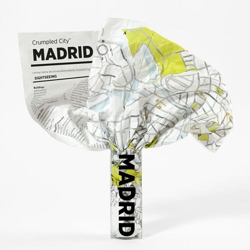Crumpled City Map - MADRID