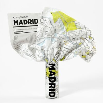 Mapa de la ciudad arrugado - MADRID