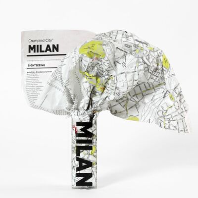 Mapa de la ciudad arrugado - Milán