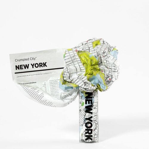 Crumpled City Map - NEW YORK