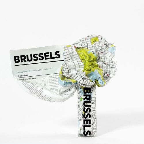 Crumpled City Map - BRUSSELS