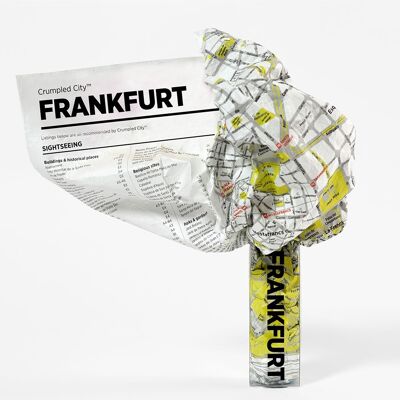 Zerknitterter Stadtplan - FRANKFURT