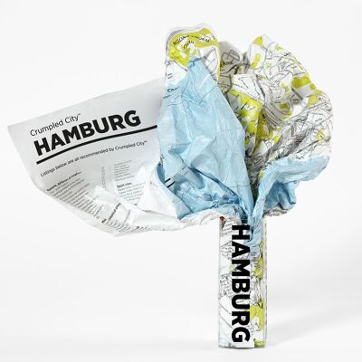 Zerknitterter Stadtplan - HAMBURG