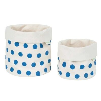 Organic cotton fabric pot, Spots, Medium