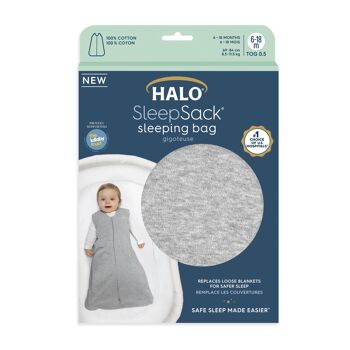Sac de couchage HALO® SleepSack® gris chiné 3