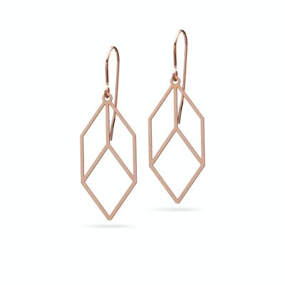 Boucles d'oreilles "Cubica" | Bronze