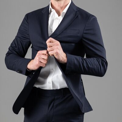 Giacca da abito blu "Combat Wool"