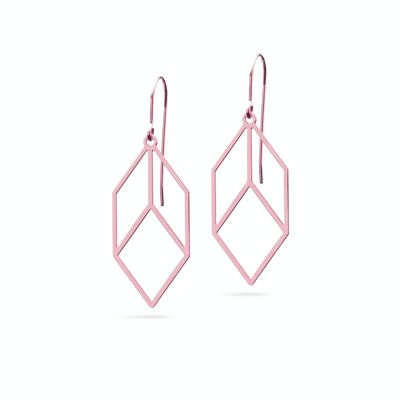 Earrings "Cubica" | rose gold plated