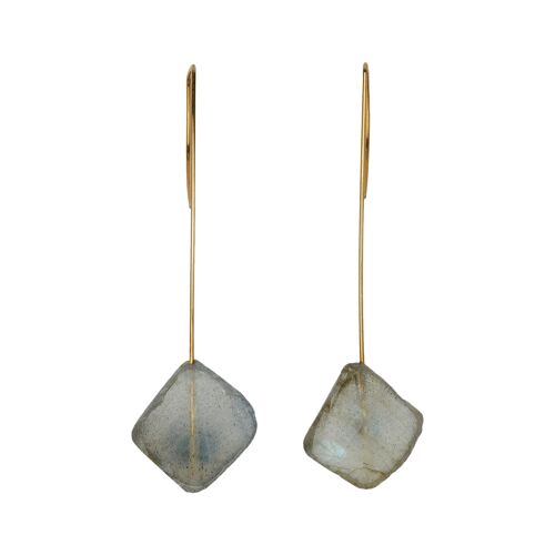 Drop Earrings with Labradorite