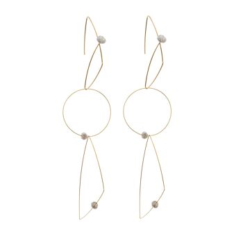 Boucles d'oreilles multi-usages avec perles rondes 10