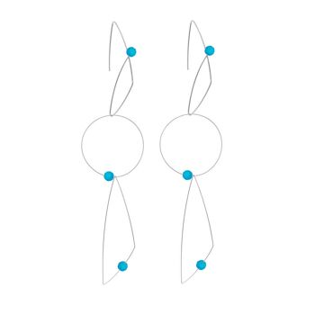 Boucles d'oreilles multi-usages avec perles rondes 19