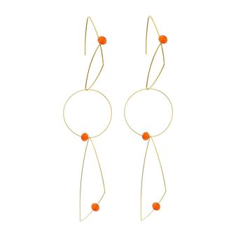 Boucles d'oreilles multi-usages avec perles rondes 14