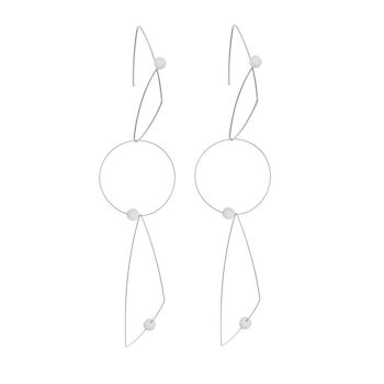 Boucles d'oreilles multi-usages avec perles rondes 21