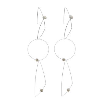 Boucles d'oreilles multi-usages avec perles rondes 1