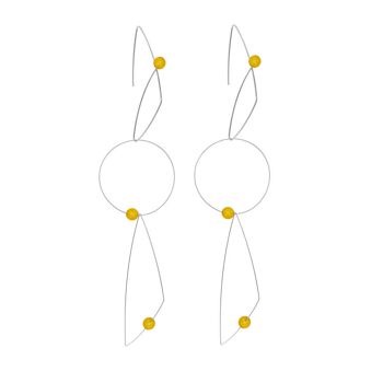 Boucles d'oreilles multi-usages avec perles rondes 23