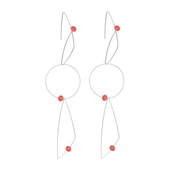 Boucles d'oreilles multi-usages avec perles rondes 15
