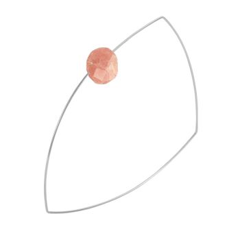 Bracelet triangle avec pierres précieuses taillées à la main 11