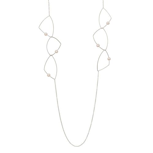 Long Morph It Necklace with Freshwater Pearls