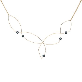 Collier abstrait Signature Morph It Multi Wear avec perles d'eau douce rondes 7