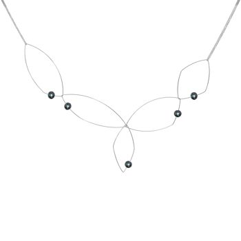 Collier abstrait Signature Morph It Multi Wear avec perles d'eau douce rondes 6
