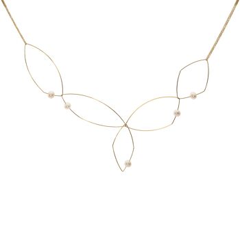 Collier abstrait Signature Morph It Multi Wear avec perles d'eau douce rondes 1