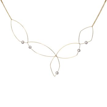 Collier abstrait Signature Morph It Multi Wear avec perles d'eau douce rondes 9