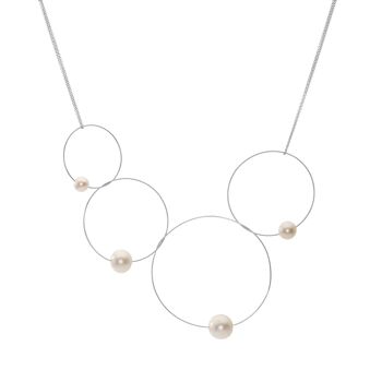 Collier MMJ Morph It Hoop avec perles d'eau douce rondes 11