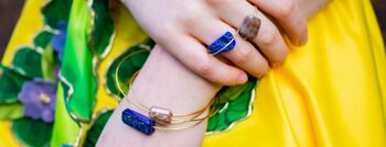 Bague Wrap Cercle avec Lapis Lazuli 3