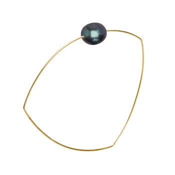 Bracelet Triangle avec Perle d'Eau Douce Ovale 13